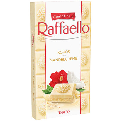 Ferrero Raffaello Chocolate Bar with Coconut and Almond Cream 90 g - Coconut almond bliss!