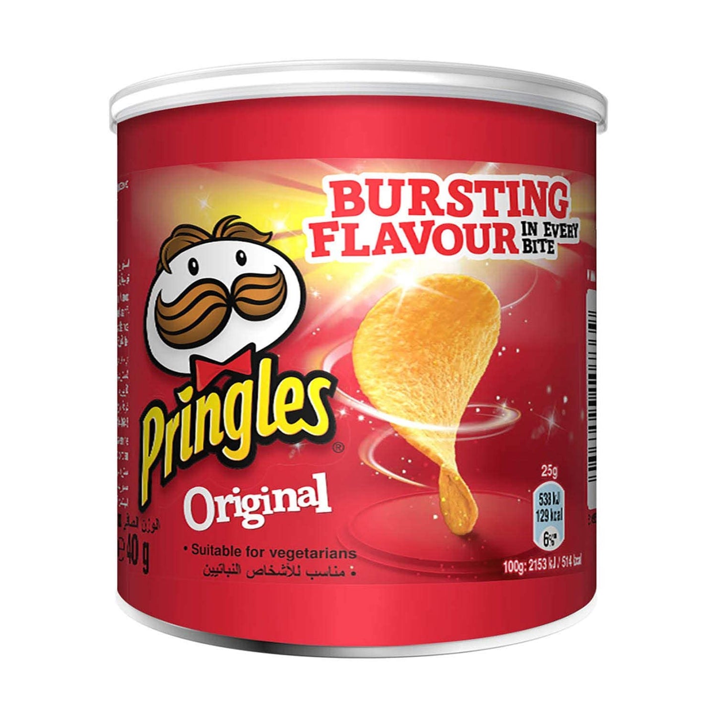 Pringles Original Flavoured Chips, 40 g - Classic Pringles flavor!