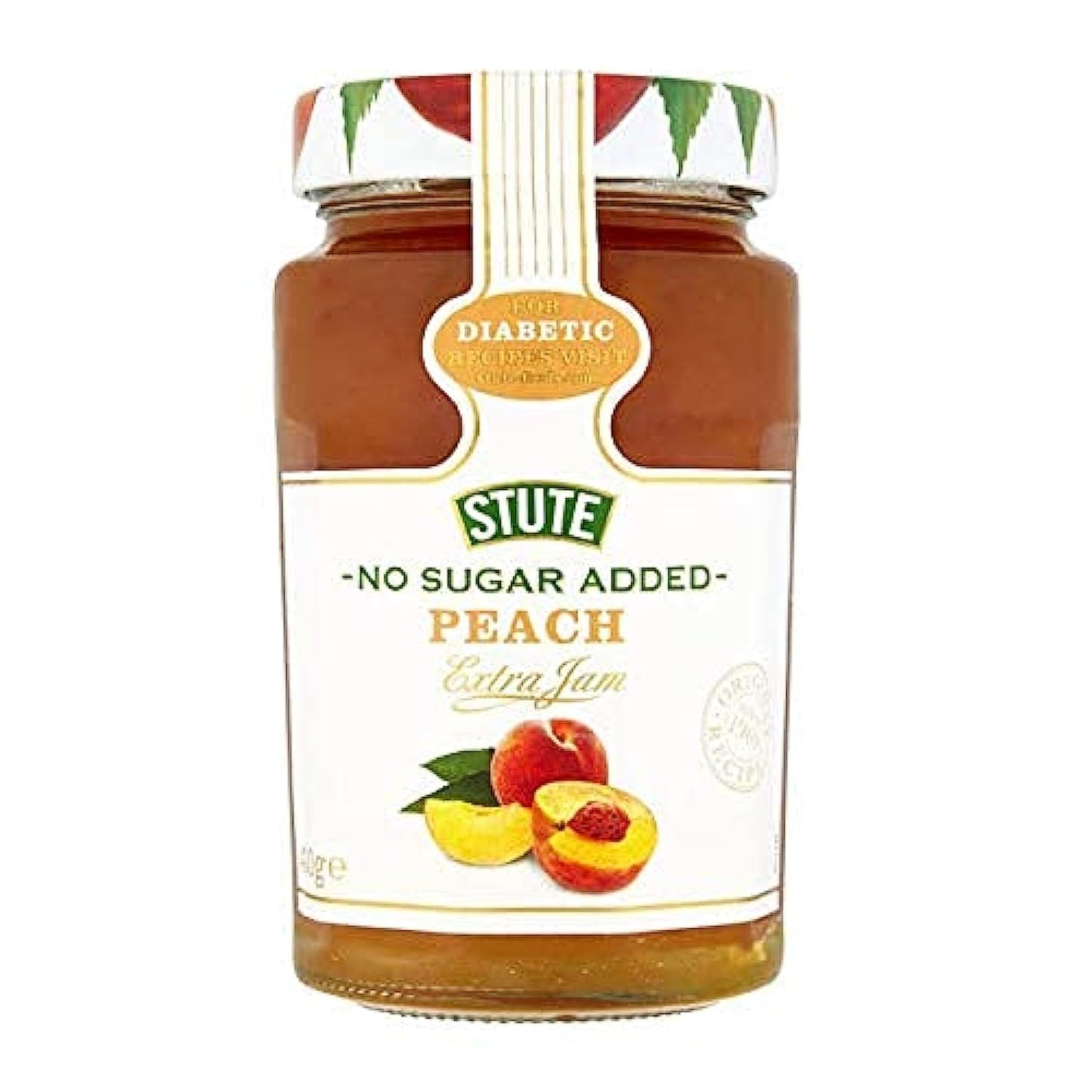 Stute Diabetic Sugar Free Peach Jam 430gm (Extra Jam)