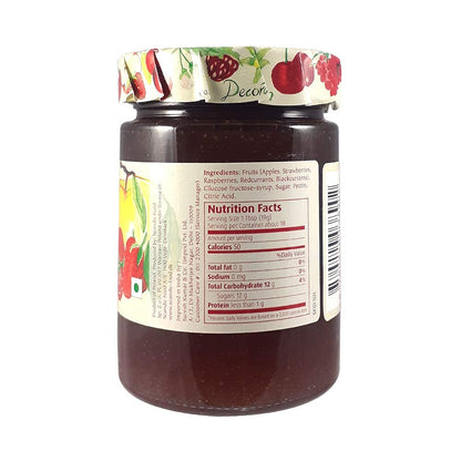 CANOE Dana Mixed Fruit Jam + Strawberry Jam, 340g, Pack of 1 Each, Product of Poland - Fruit & strawberry duo