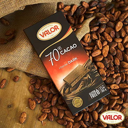 Valor 70% Cacao Chocolate 100g (Intense Dark)