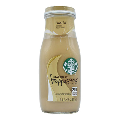 Starbucks Frappuccino Vanilla Chilled Coffee Drink 9.5 fl. oz. Glass Bottle