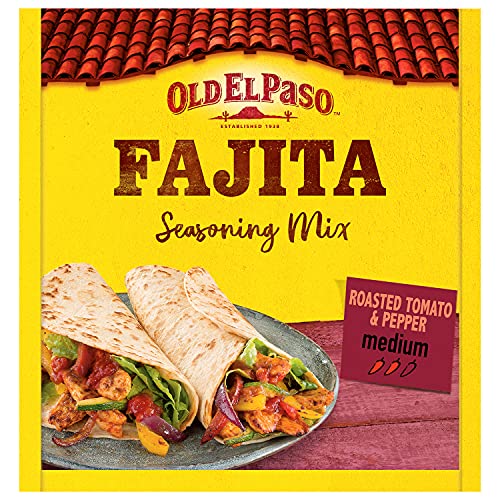 Old El Paso Seasoning Mix for Fajitas Roasted Tomato & Pepper Medium 30g - "Flavorful fajita seasoning!"