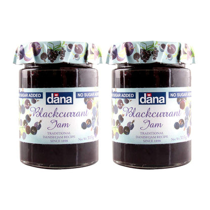 DANA Black Currant Diabetic Spread, 315g, Pack of 2, Product of Poland - Black currant diabetic spread