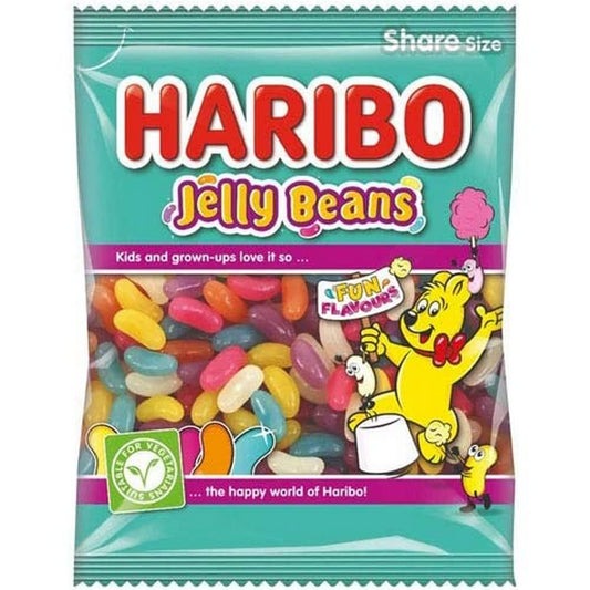 HARIBO Jelly Beans, Share Size, Teal & Pink, 140 G (Bstw713394), Assorted - Assorted teal and pink jelly beans in a share size pack.