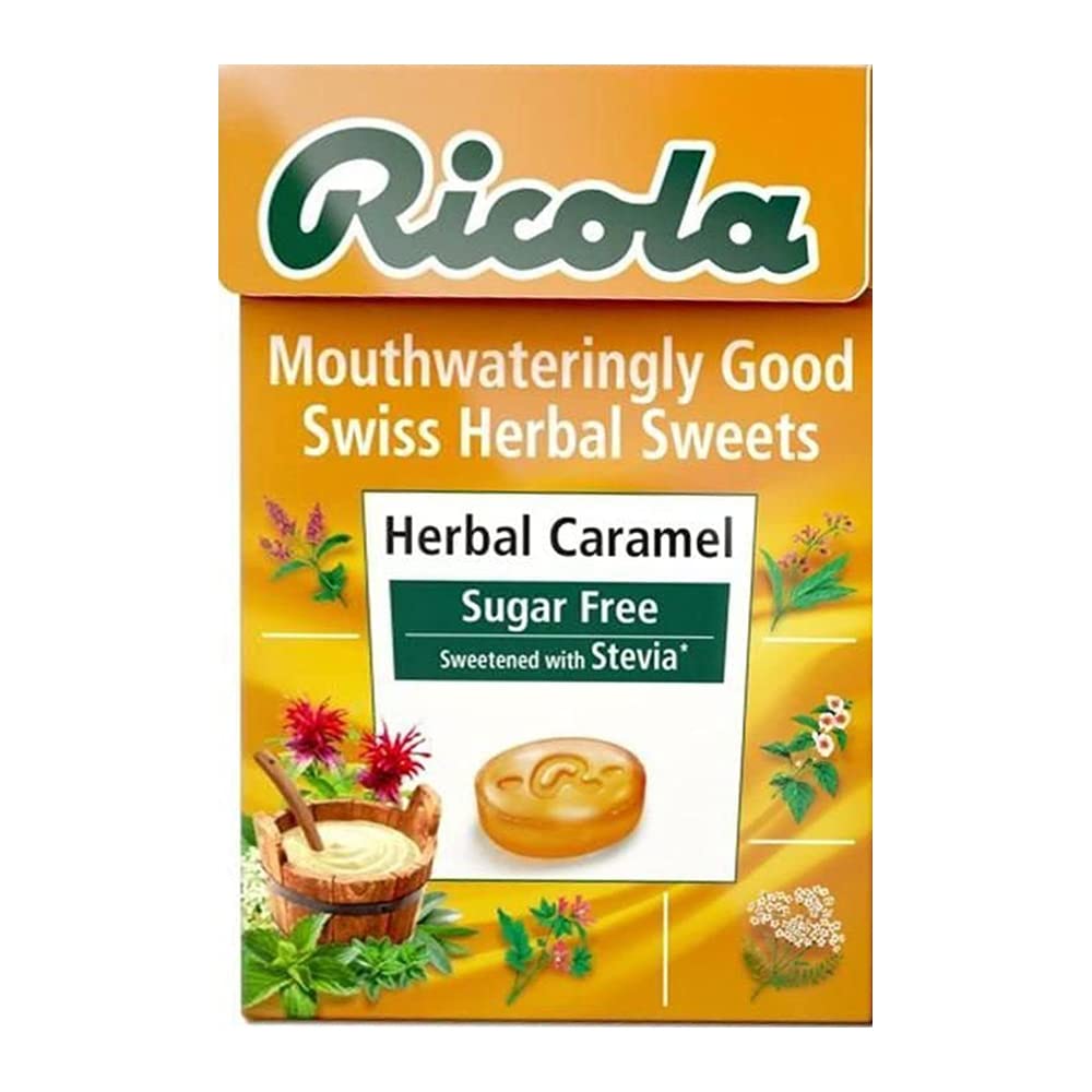 Ricola Herbal Caramel Sugar Free, 1.59 oz â„® 45 g - Caramel Herbal Sweetness!