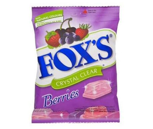 Nestle Fox's Crystal Clear Mix Berries Candy (Imported), 90g - "Fox's Mix Berries - 90g of Berry-licious Imported Candy!"