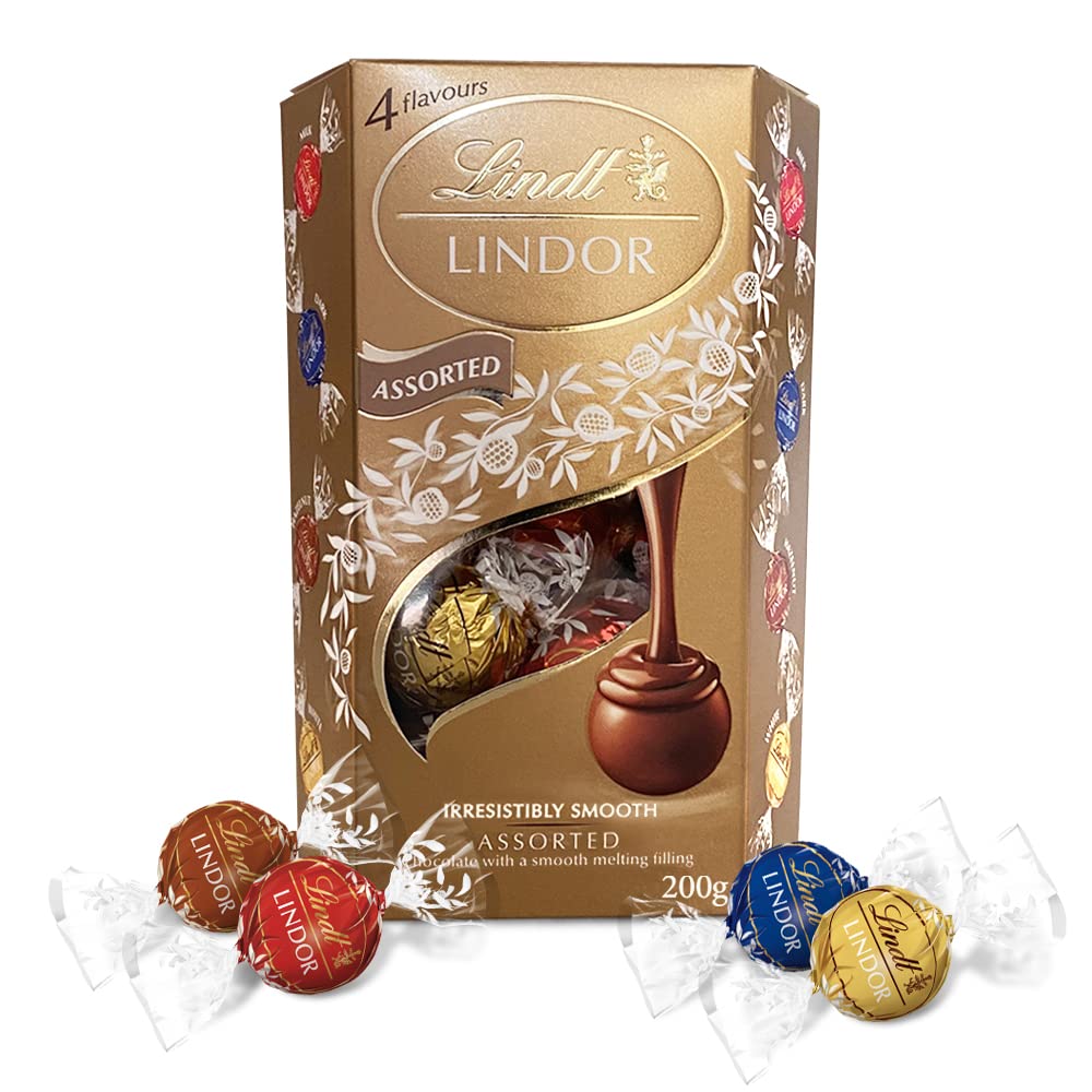 Lindt LINDOR Assorted Chocolate Truffles, 7.05 oz / 200 g