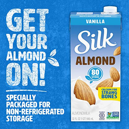 Silk Pure Almond Vanilla, 32-Ounce (Pack of 6)