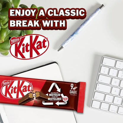 Kitkat 2 Finger Dark Chocolate Biscuit Bar, 186.3 g - Enjoy the rich taste of dark chocolate in Kitkat 2 Finger Dark Chocolate Biscuit Bar, 186.3 g.