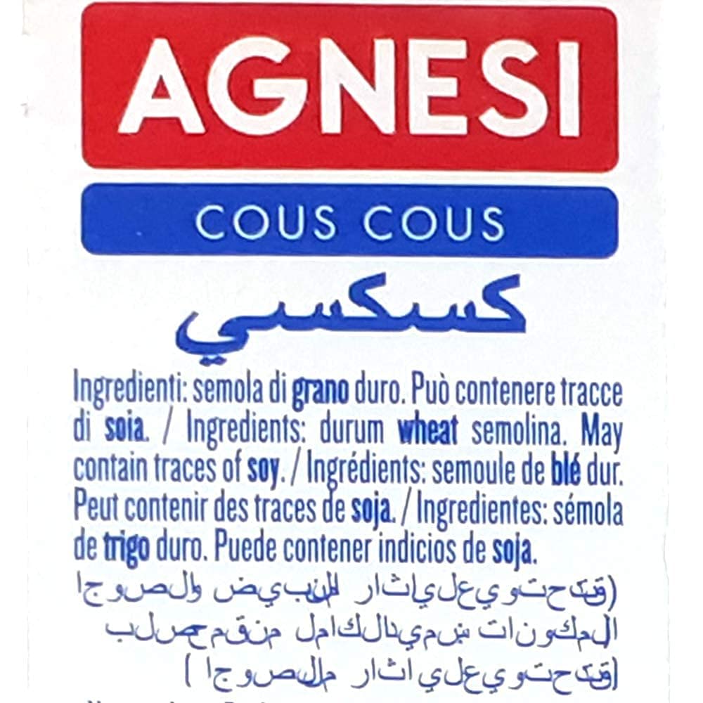 Agnesi Cous Cous, 500g, Pack of 3 - Triple the Lightness!