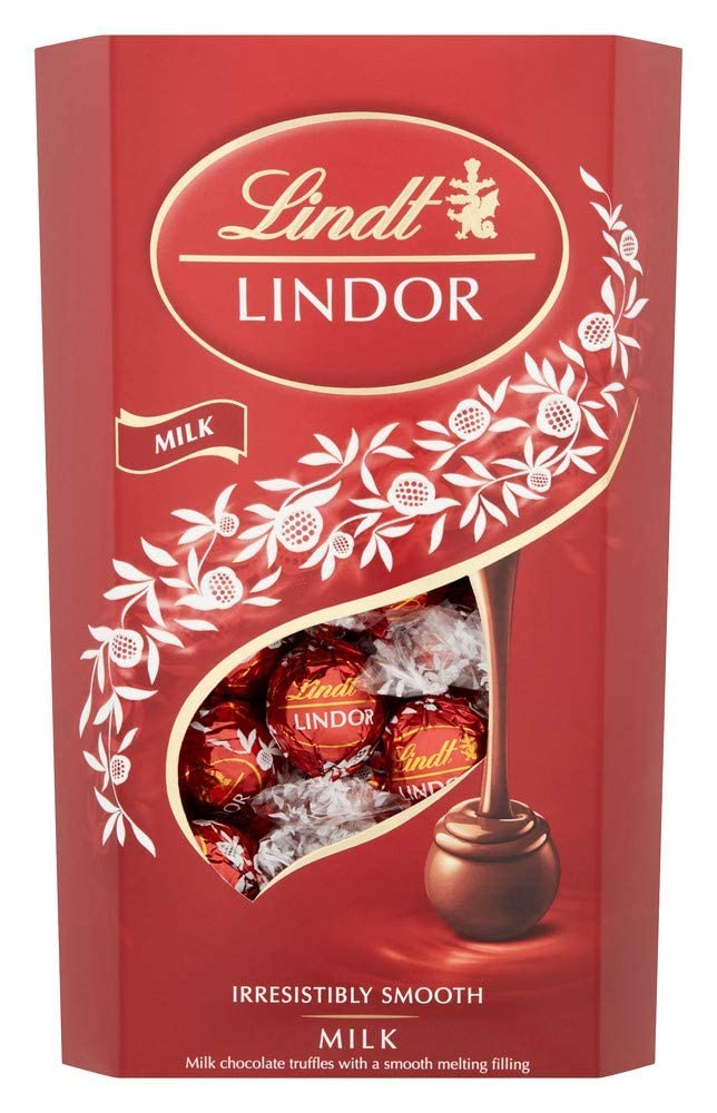 Lindt Lindor Milk Chocolate Cornet Festive Sharing Pack, 21.16 Oz / 600 G