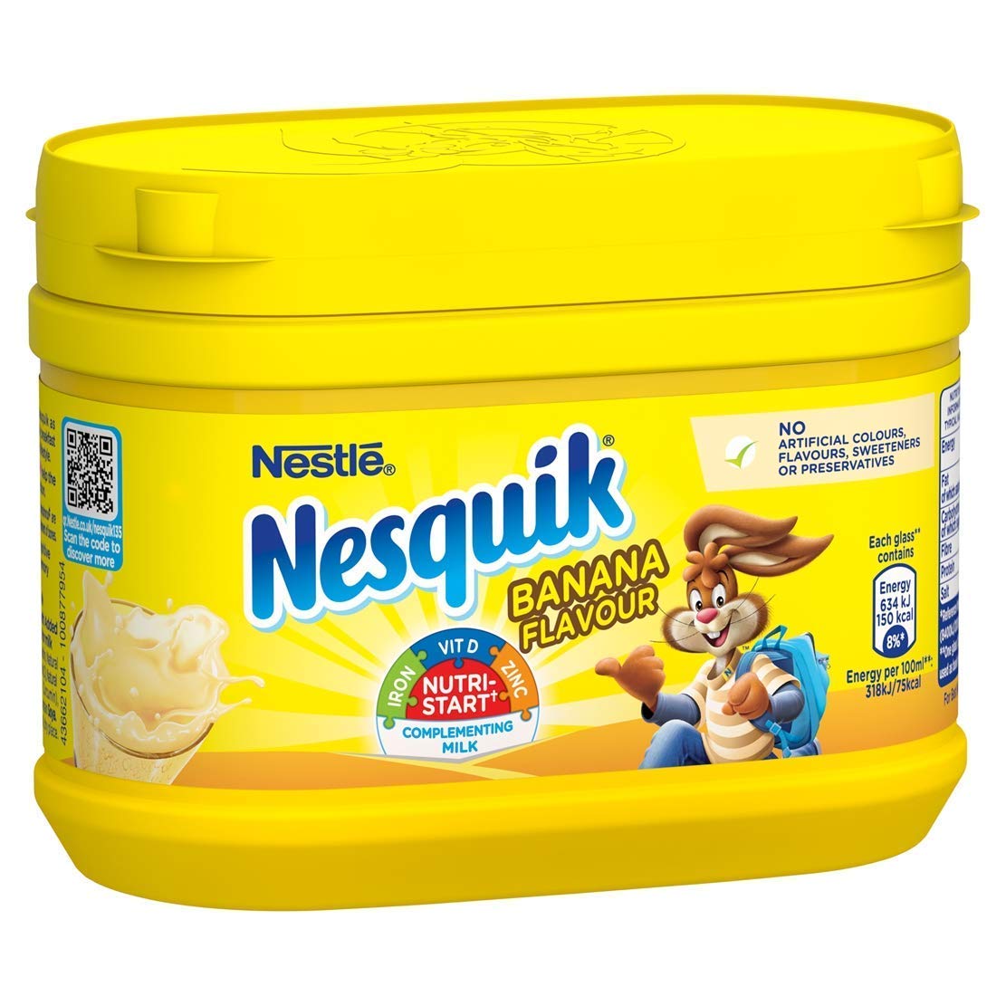 Nesquik Nestle Banana Flavour Drink, 300 g - "Banana Nesquik - 300g of Tropical Milkshake Fun!"