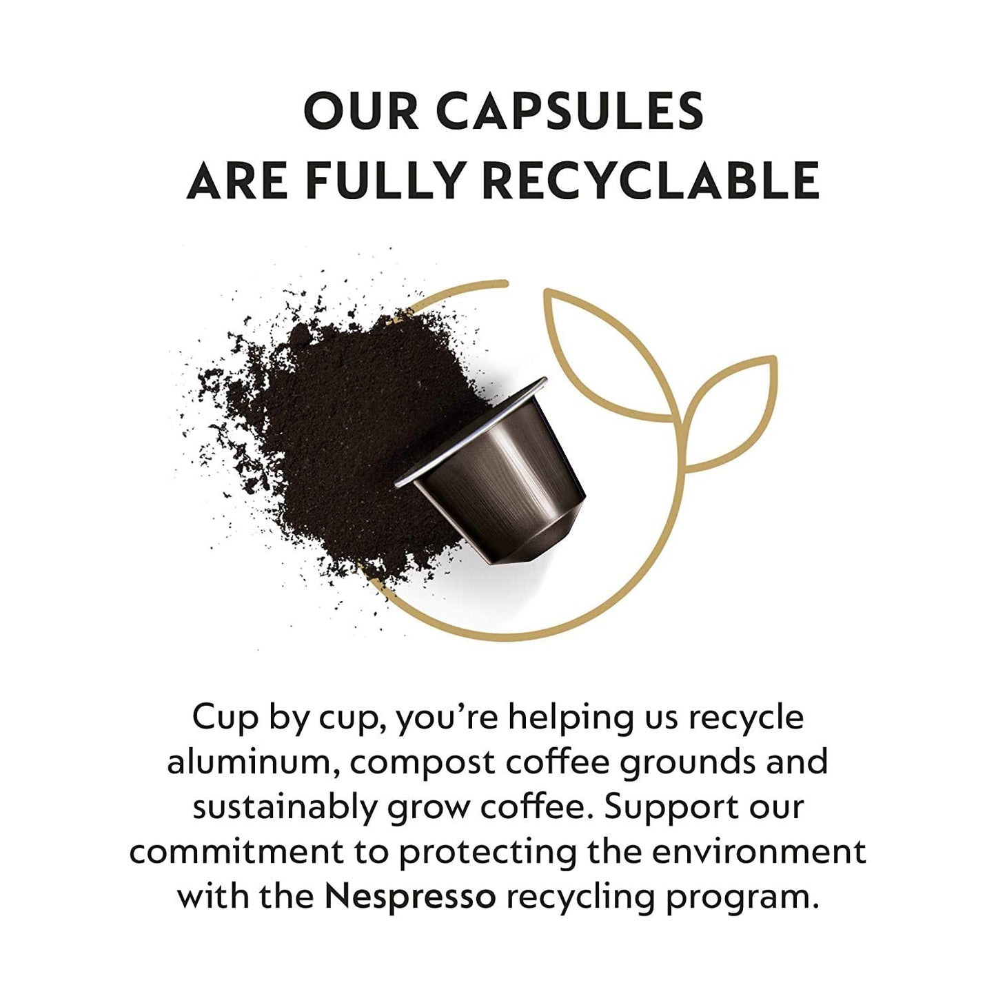 Nespresso Ispirazione Roma Intenso, Original Line Coffee Capsules, Limited Edition, Medium Roast, 50 Count Coffee Pods, Brews 1.35 Oz (5 Sleeve, 50 Pods) Box