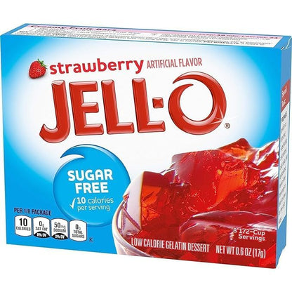 Savor the Sweetness with our Strawberry Artificial Flavor Jello Mix - 17g of Delight in Every Spoonful - Easy-to-Make Gelatin Dessert for Irresistible Treats!