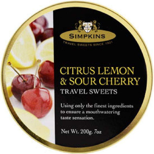 Simpkins Citrus Lemon & Sour cherry Drops 200 gms