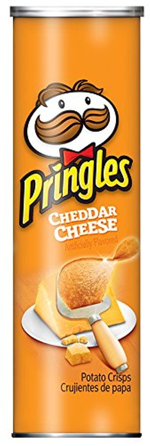 Pringles Cheddar Cheese Potato Crisps, 158 g - Cheddar cheese Pringles goodness!