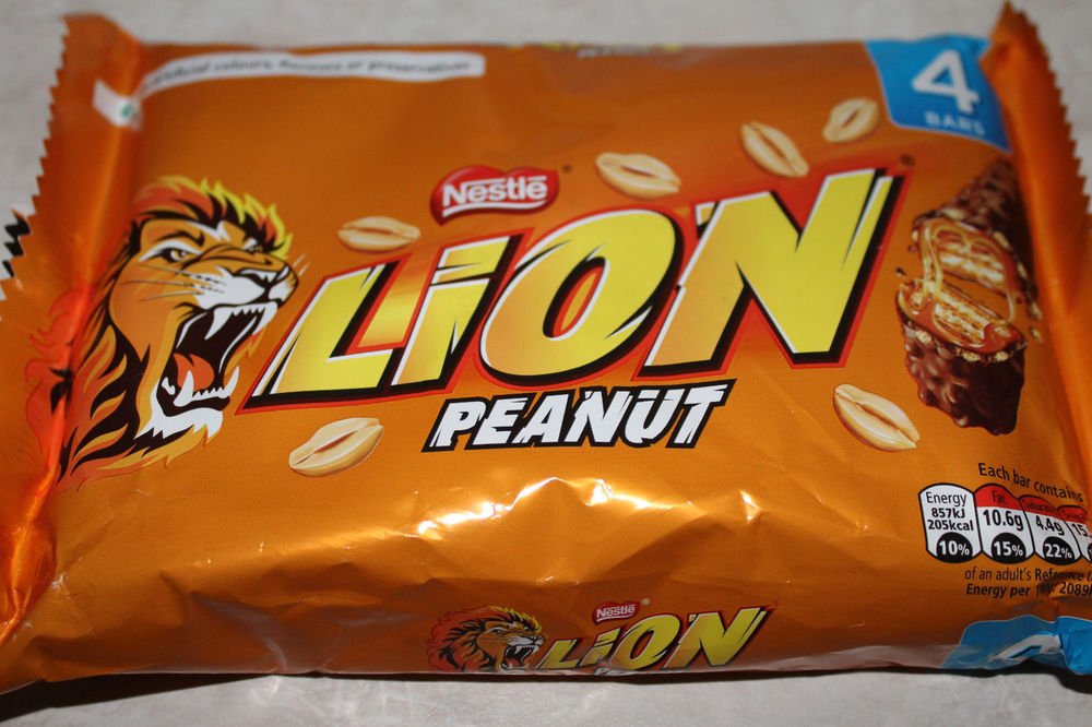 Nestle Lion Peanut Chocolate 4 Bar 164g - "Lion Peanut Chocolate - 4 Bars, 164g of Crunchy Peanut Delight!"