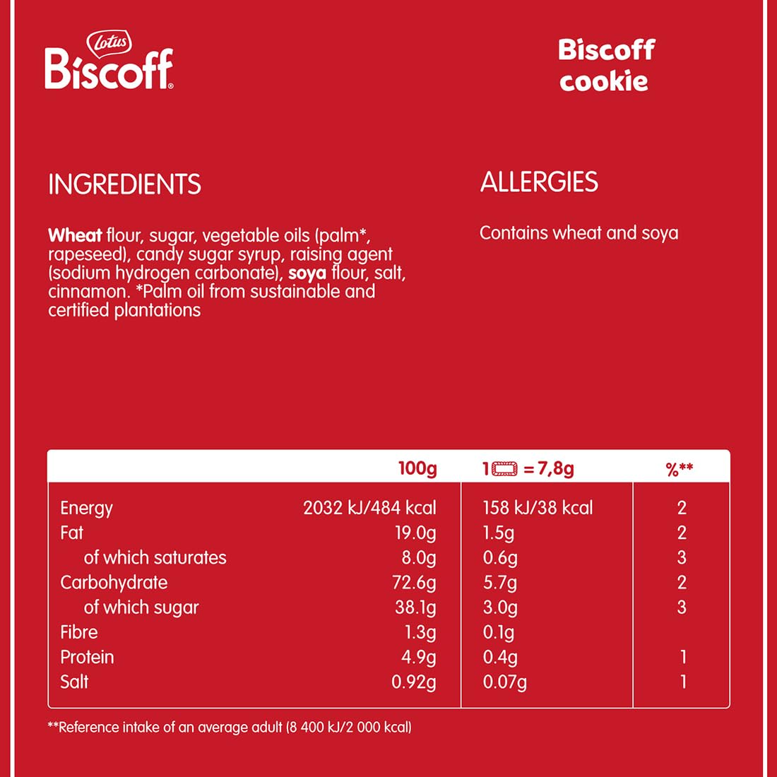 Lotus Biscoff | Belgian Speculoos | Caramelized Biscuit Cookies | Non-GMO and Vegan | 250g | Pack of 1