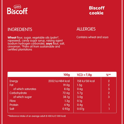 Lotus Biscoff | Belgian Speculoos | Caramelized Biscuit Cookies | Non-GMO and Vegan | 250g | Pack of 1