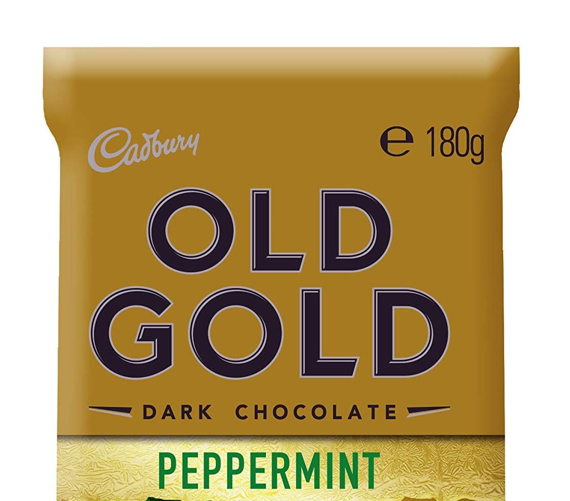 Cadbury Old Gold Peppermint Dark Chocolate, 6.35 oz / 180g - Peppermint dark treat