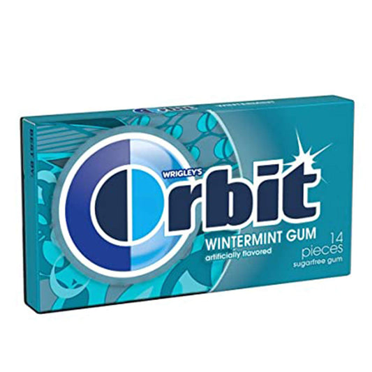 Orbit Wrigley's Wintermint Gum Sugarfree Gum, 1.16 oz / 33 g - "Wintermint coolness!"