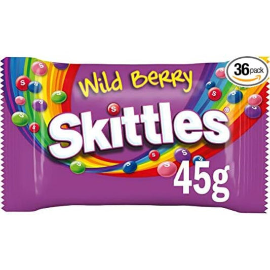 Skittles Wild Berry Flavour Candy Pack of 36, x 45 g