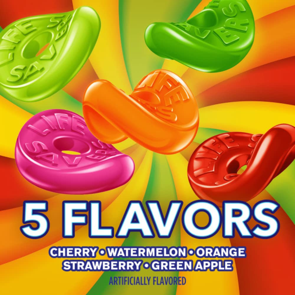 Lifesavers 5 Flavors Gummies Candy, 198g, 12 Pack - "Bulk Gummy Pack!"