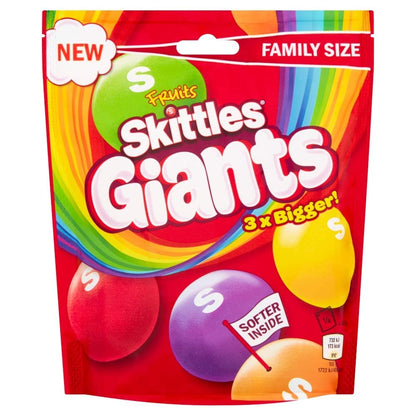 Skittles Giants Fruit Sweets Pouch Bag, 170g