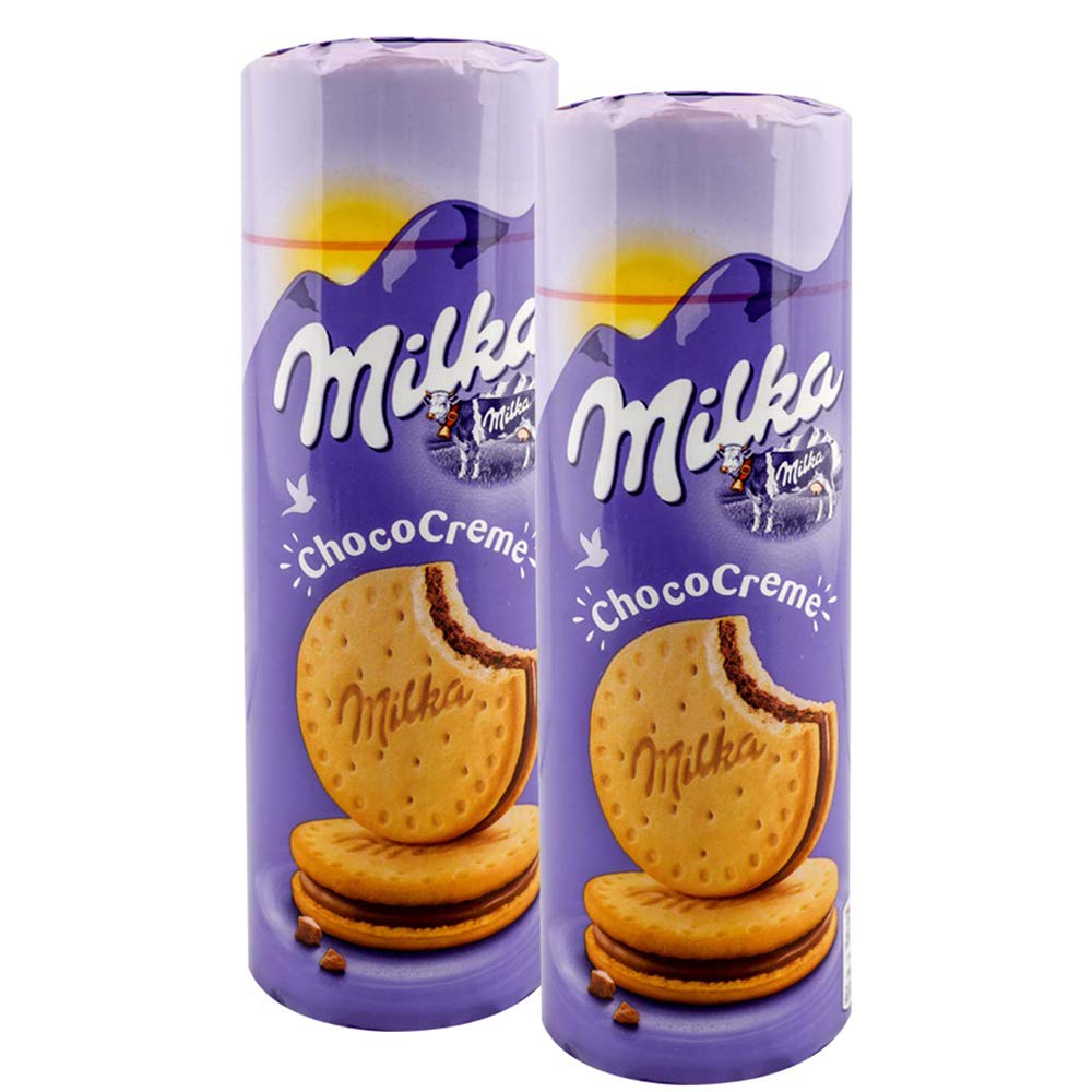 Milka Chococreme Biscuits Pack of 2 Pouch, 2 x 260 g - "Chococreme Treats!"