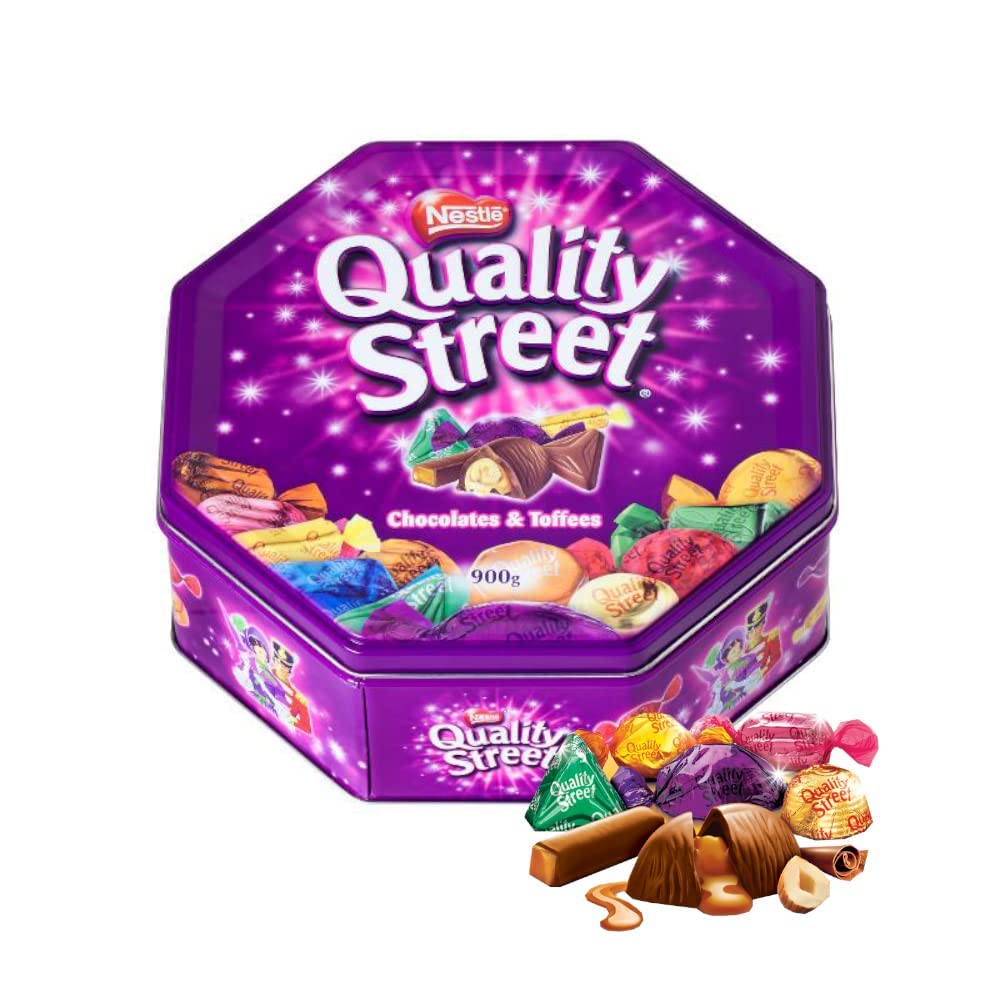 Quality Street Assorted Milk and Dark Chocolates and Toffees, 31.75 oz / 900 g - Assorted milk and dark chocolates and toffees, 900g!