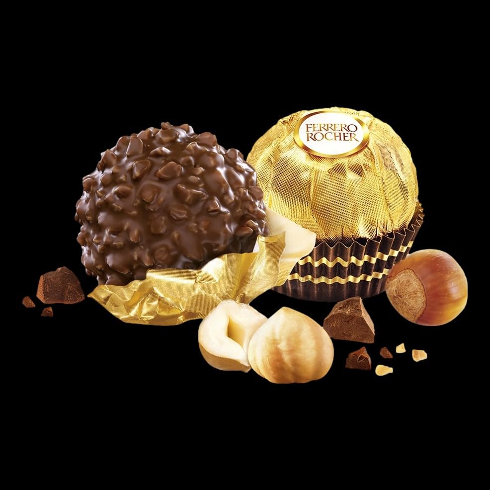 Ferrero Rocher Delicious Hazelnut Chocolate 3-piece pack - Box of 18 Units - Perfect for gifting, snacking & more! - Perfect gift pack!