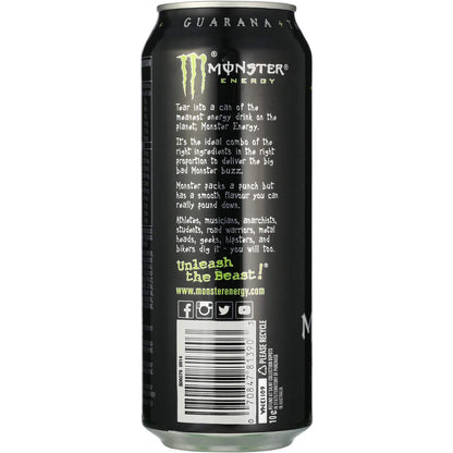 Original Flavour Monster Energy Drink 500ml , (Pack of 3 Cans X 500ml Each) - "Monster energy boost!"