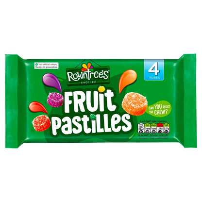 Rowntrees Fruit Pastilles Tube ,180g (Pack of 4 )