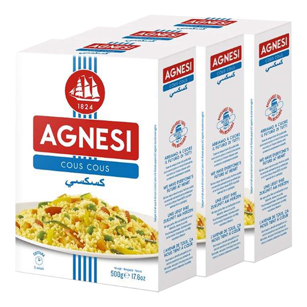 Agnesi Cous Cous, 500g, Pack of 3 - Triple the Lightness!