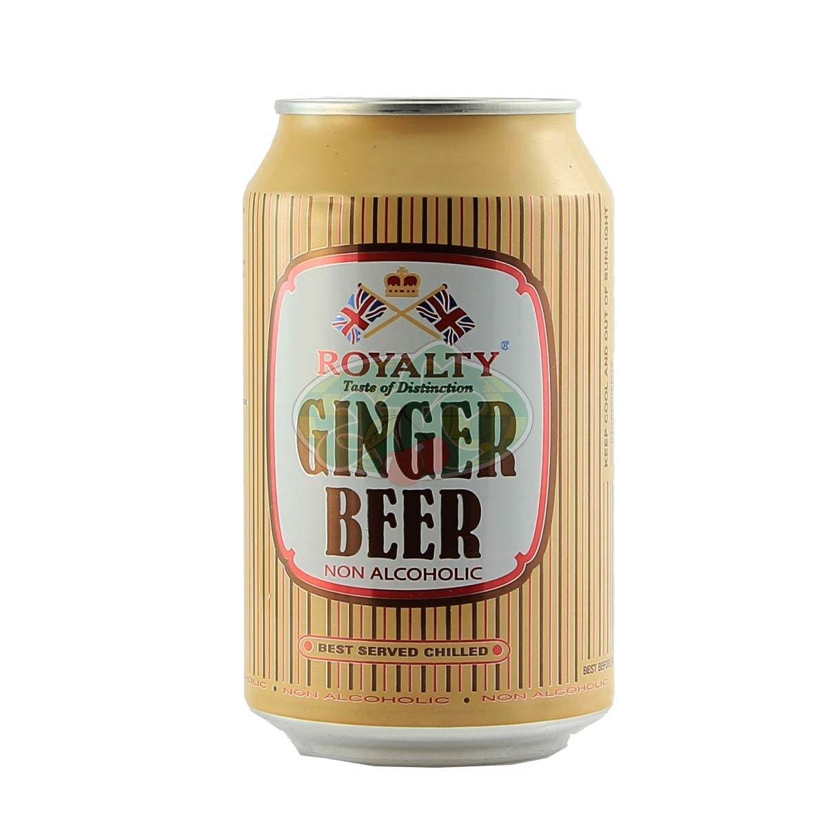 Royalty Ginger Beer Soft Drink 330ml Each,Pack of 4 Cans (Imported Product)