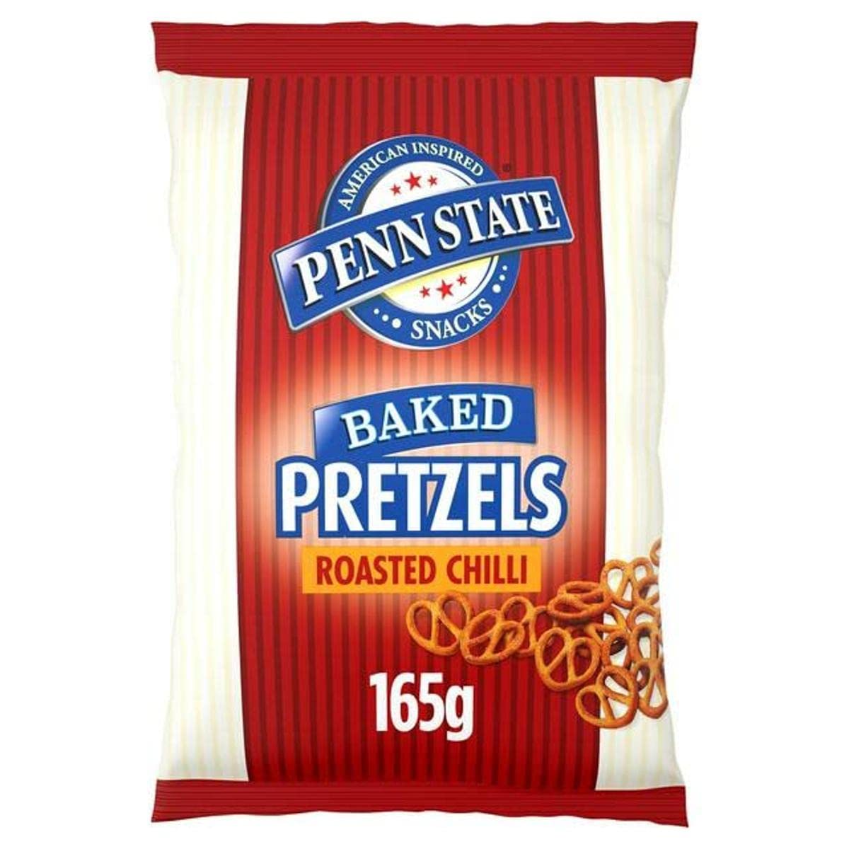 Penn State Baked Pretzels Roasted Chilli Flavor Snacks, 165g - "Spicy pretzel crunch!"