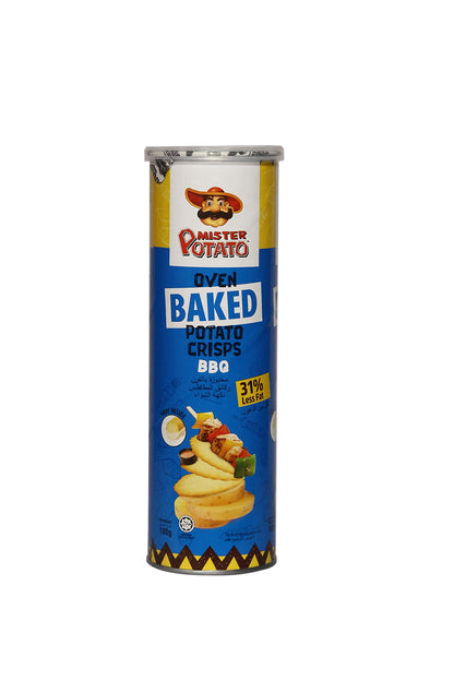 Mister Potato Oven Baked Potato Crisps Chips, BBQ - (100g),Standard - "Baked BBQ Crunch!"