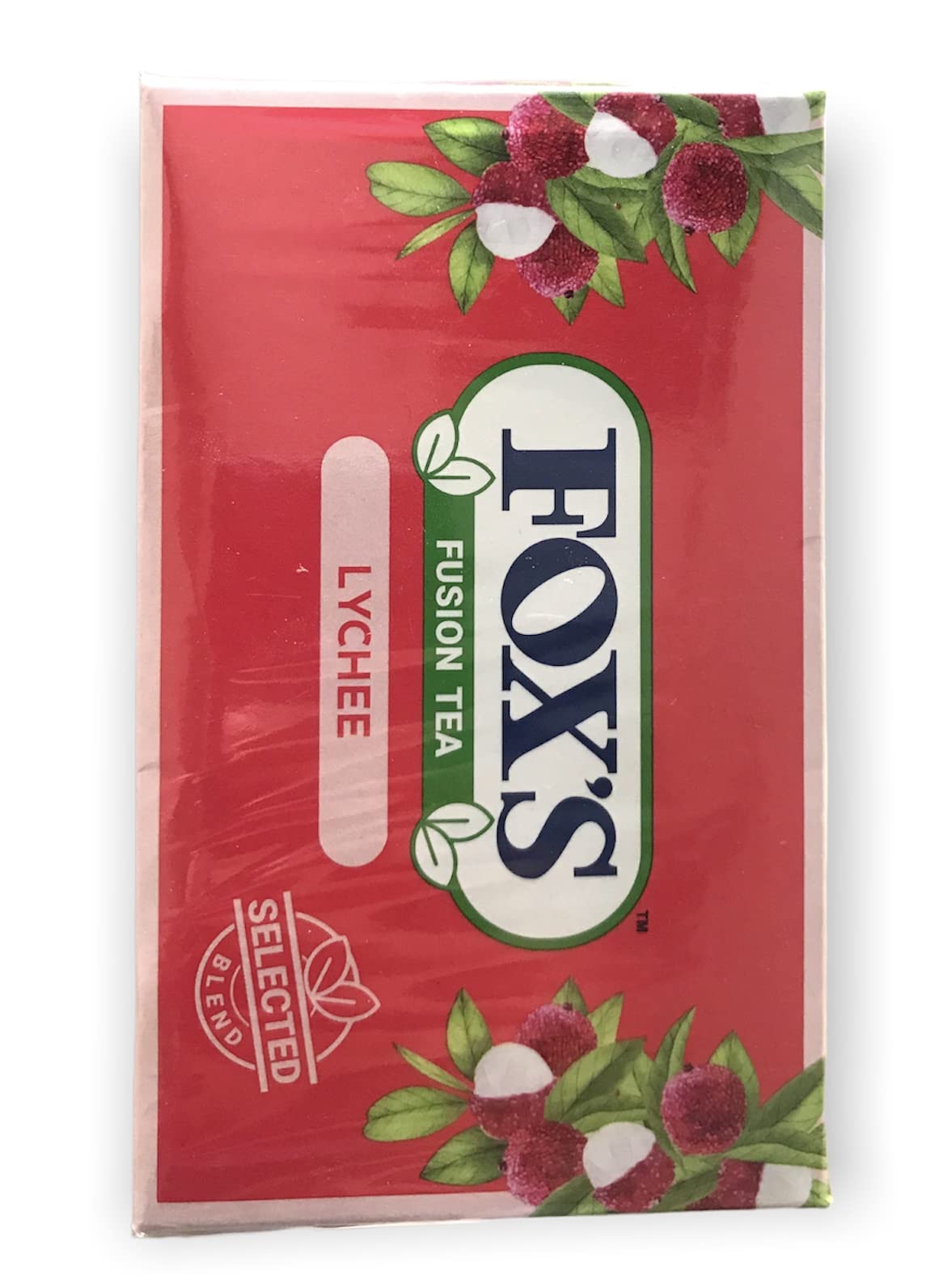 Fox's Fusion Mixed Berrie And Lychee Flavoured Black Tea 15 Enveloped Tea Bags In Each Box 25g Each - Mixed berry and lychee tea!