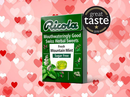 Ricola Fresh Mountain Mint Sugar Free Mint, 1.59 oz â„® 45 g - Mountain Minty Fresh!