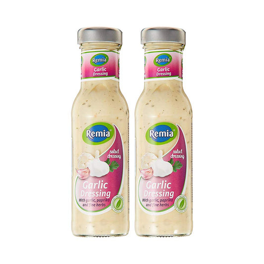 Remia Dressing Garlic Cream Pack of 2 - Garlic Creamy Goodness!