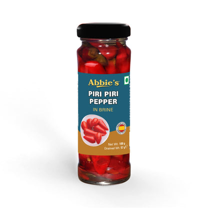 Abbie's Piri Piri Pepper in Brine, 200g (100g x 2 Units), Product of Spain - Spice Up Your Meals!