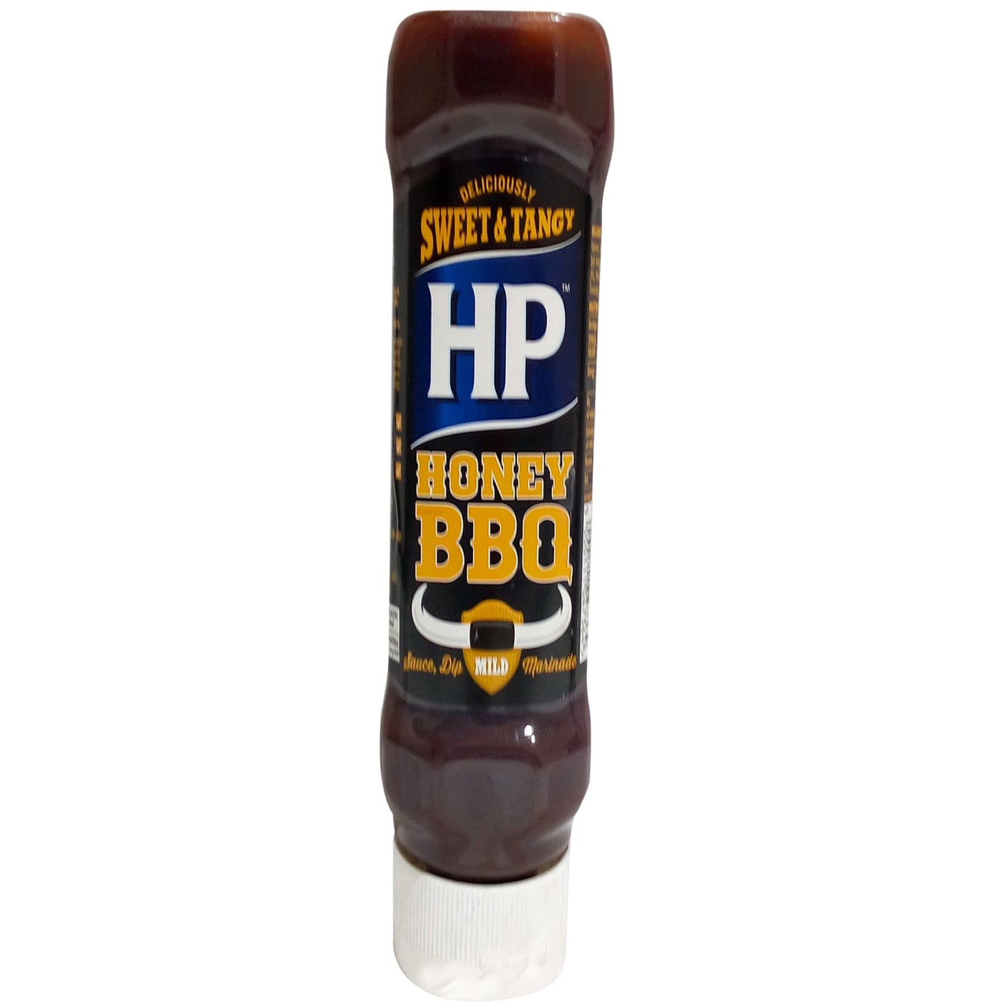 HP Sauce - Honey BBQ, 465g Bottle - Honey BBQ HP sauce, 465g of sweet, smoky flavor.