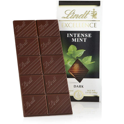 Lindt Excellence Mint Intense Dark Chocolate 100 g Pack Of 2