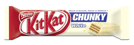 KIT KAT Chunky White Chocolate Bar, 40 Gm - Experience the creamy sweetness of white chocolate in KIT KAT Chunky White Chocolate Bar, 40 Gm.