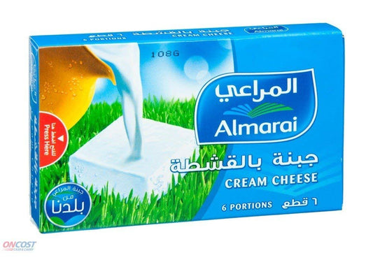 Almarai 6 Portions Cream Cheese Imported - 108g - Creamy Delight!