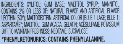 Ice Breakers Peppermint Flavour Imported (Ice Cubes Sugar Free Gum with Xylitol),120g - Peppermint flavor gum cubes, sugar-free with xylitol, 120g.