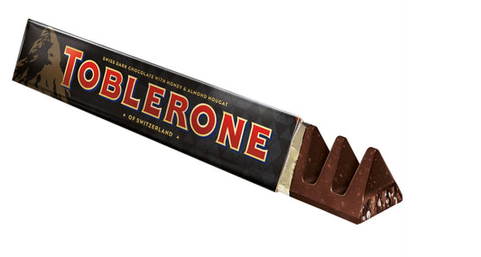 Toblerone Dark Chocolate With Honey & Almond Nougat, 360 g