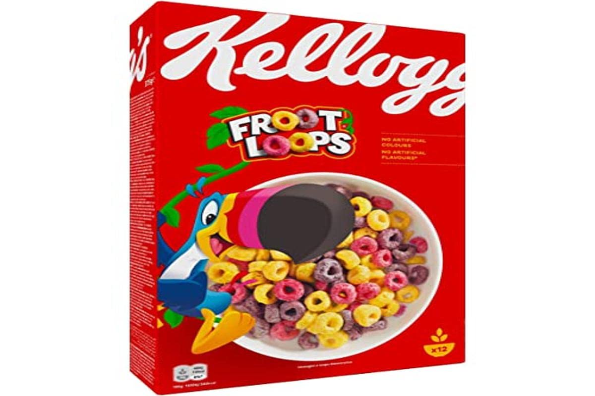 Kellogg's Unicorn Froot Loops 360 g (Imported) - Experience the magic of breakfast with Kellogg's Unicorn Froot Loops, 360g, imported.