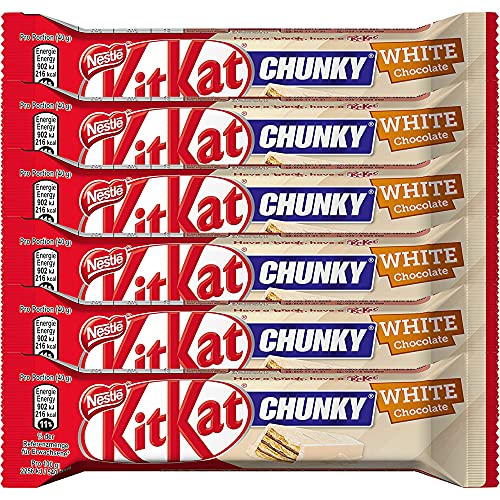 Kit Kat Chunky White Chocolate Bar, 40 g, 6 Pack - Treat yourself to creamy goodness with Kit Kat Chunky White Chocolate Bar, 40g, pack of 6.